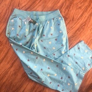 LL Bean Dog print Cotton Pajama bottoms